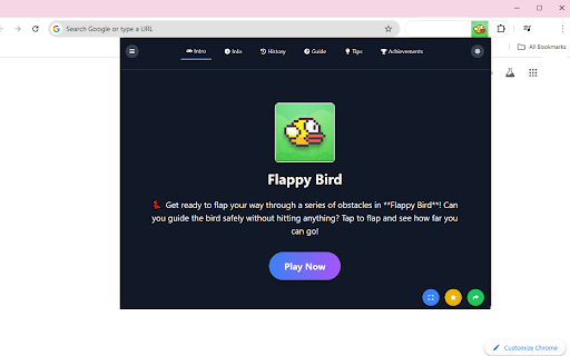 Flappy Bird Official  from Chrome web store to be run with OffiDocs Chromium online