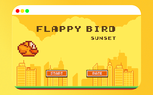 Flappy Bird Sunset  from Chrome web store to be run with OffiDocs Chromium online