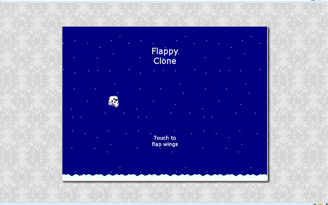 Flappy Clone  from Chrome web store to be run with OffiDocs Chromium online