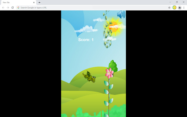 Flappy Dragon Arcade Game  from Chrome web store to be run with OffiDocs Chromium online