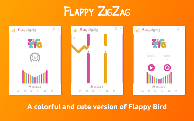 Flappy ZigZig  from Chrome web store to be run with OffiDocs Chromium online