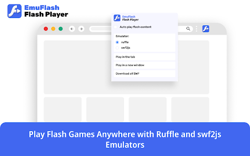 Flash Player EmuFlash  from Chrome web store to be run with OffiDocs Chromium online