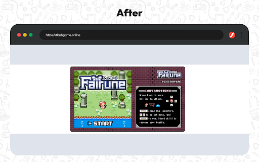 Flash Player Emulator  from Chrome web store to be run with OffiDocs Chromium online