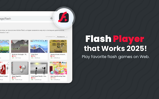 Flash Player that Works!  from Chrome web store to be run with OffiDocs Chromium online