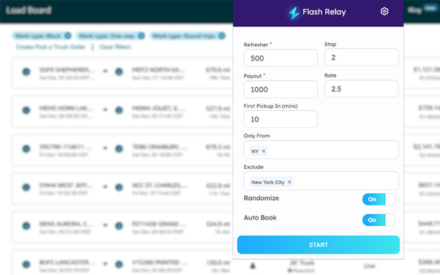 FlashRelay  from Chrome web store to be run with OffiDocs Chromium online