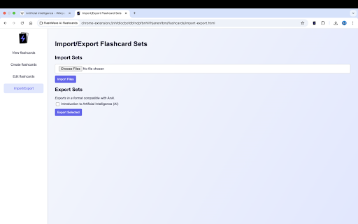 FlashWave AI Flashcards  from Chrome web store to be run with OffiDocs Chromium online