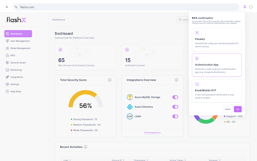 FlashX Password Management  from Chrome web store to be run with OffiDocs Chromium online