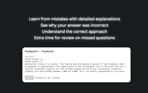 FlashySurf Flash Cards for Passive SAT Learning  from Chrome web store to be run with OffiDocs Chromium online
