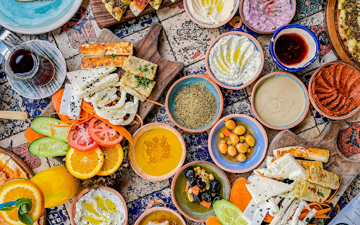 Flat Lay Photography of Delicious Assorted Food  from Chrome web store to be run with OffiDocs Chromium online