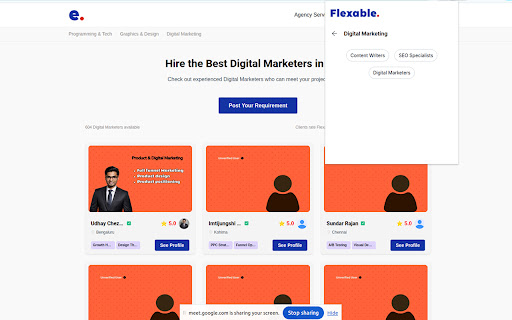 Flexable Freelancer Discovery  Collaboration Tool  from Chrome web store to be run with OffiDocs Chromium online