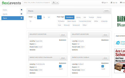Flexi Events  from Chrome web store to be run with OffiDocs Chromium online
