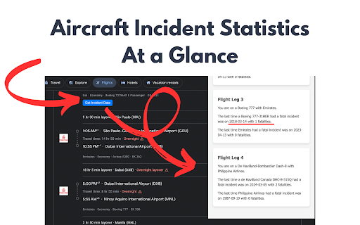Flight Incident Tracker  from Chrome web store to be run with OffiDocs Chromium online