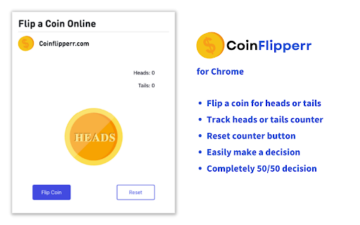 Flip a Coin Online  from Chrome web store to be run with OffiDocs Chromium online