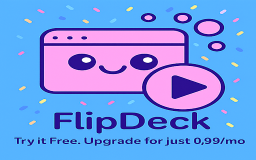 FlipDeck  from Chrome web store to be run with OffiDocs Chromium online