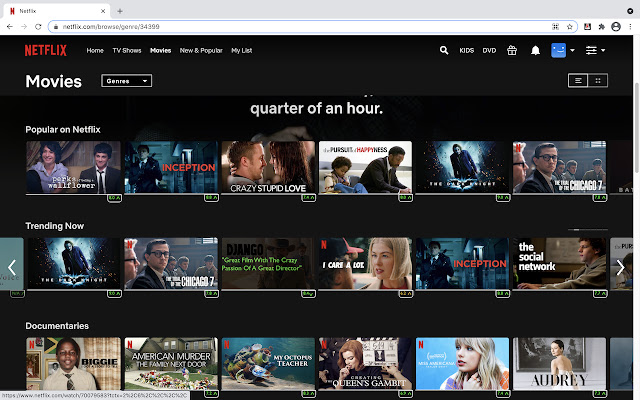 Flixated  from Chrome web store to be run with OffiDocs Chromium online