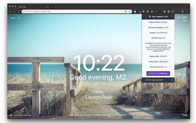 Float  from Chrome web store to be run with OffiDocs Chromium online