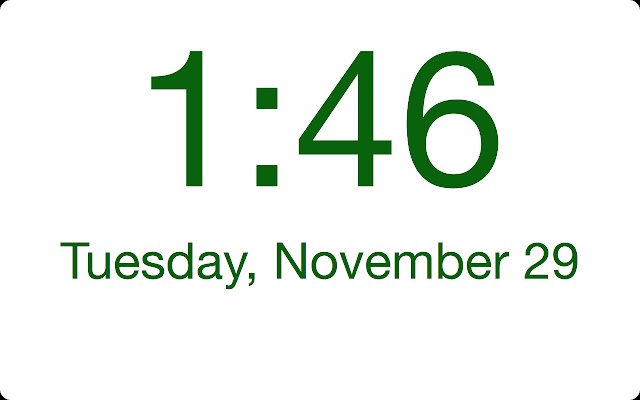 Floating Clock  from Chrome web store to be run with OffiDocs Chromium online