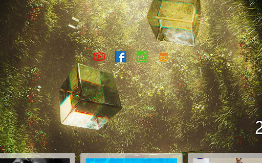Floating Cubes  from Chrome web store to be run with OffiDocs Chromium online