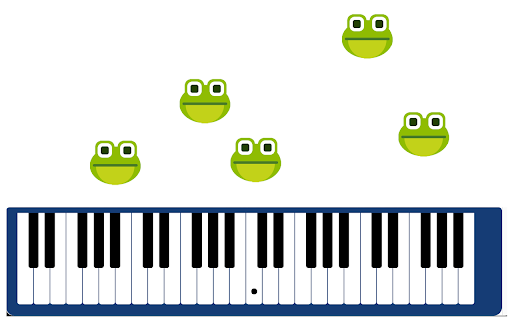 Floating Frogs  from Chrome web store to be run with OffiDocs Chromium online