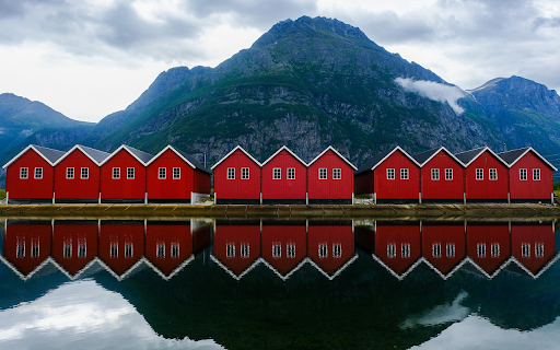 Floating house under the mountain  from Chrome web store to be run with OffiDocs Chromium online