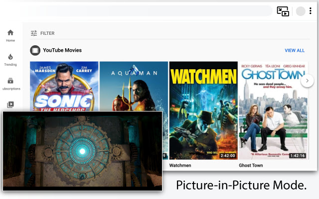 Floating Player Picture in Picture  from Chrome web store to be run with OffiDocs Chromium online