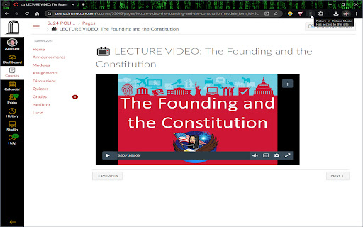 Floating Video / Picture in Picture Mode  from Chrome web store to be run with OffiDocs Chromium online