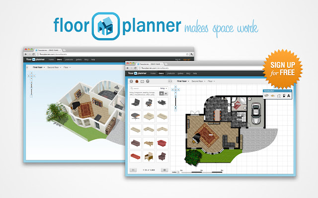 Floorplanner  from Chrome web store to be run with OffiDocs Chromium online