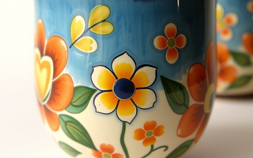 Floral Mug  from Chrome web store to be run with OffiDocs Chromium online