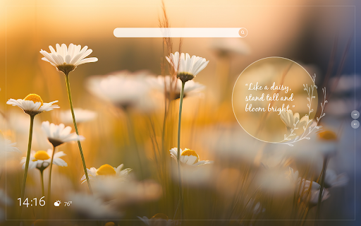 Floral Quotes Wallpapers New Tab  from Chrome web store to be run with OffiDocs Chromium online