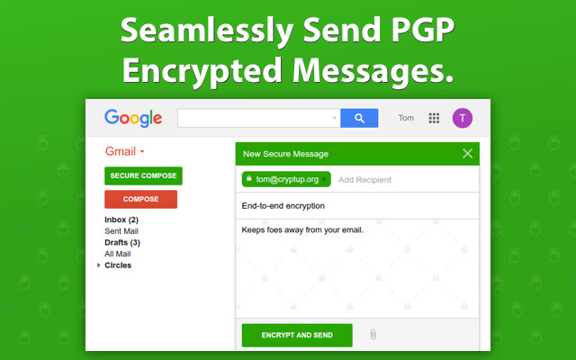FlowCrypt: Encrypt Gmail with PGP  from Chrome web store to be run with OffiDocs Chromium online