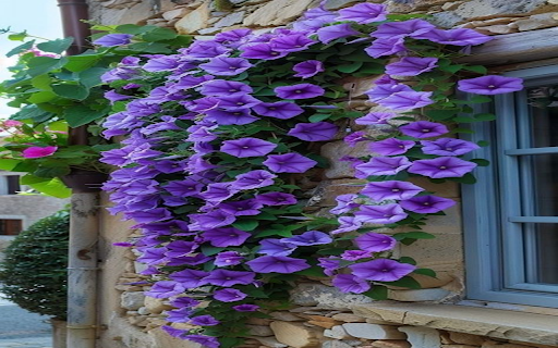 Flower wall wallpaper  from Chrome web store to be run with OffiDocs Chromium online