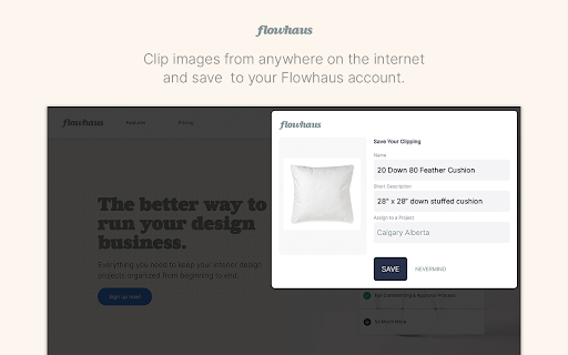 Flowhaus Image Clipper  from Chrome web store to be run with OffiDocs Chromium online