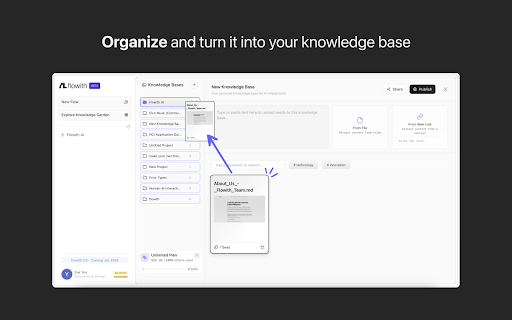 Flowith Web Clipper  from Chrome web store to be run with OffiDocs Chromium online