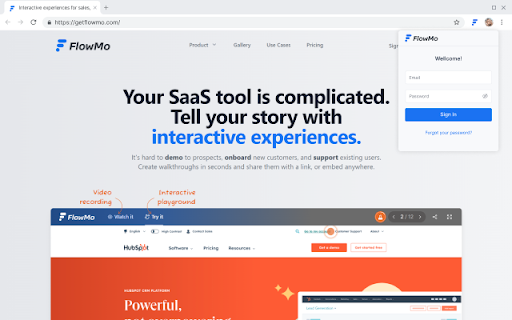FlowMo  from Chrome web store to be run with OffiDocs Chromium online