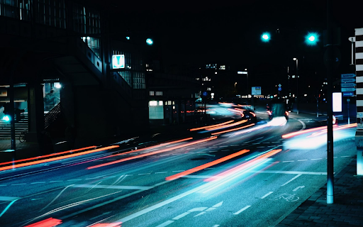 Flow of Lights in the City Night  from Chrome web store to be run with OffiDocs Chromium online