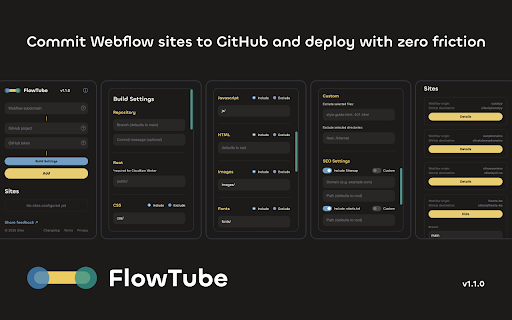 FlowTube by Silso  from Chrome web store to be run with OffiDocs Chromium online