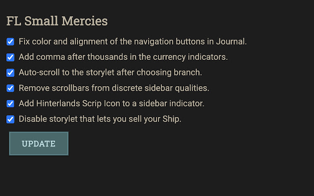 FL Small Mercies  from Chrome web store to be run with OffiDocs Chromium online