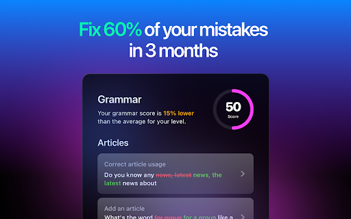 Fluently: AI powered English coach  from Chrome web store to be run with OffiDocs Chromium online