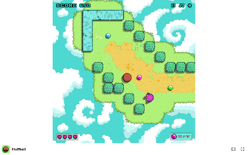 Fluffball Game Can you conquer every level with your fluffy skills?  from Chrome web store to be run with OffiDocs Chromium online