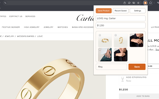 Fluo: Universal Shopping Wishlist  from Chrome web store to be run with OffiDocs Chromium online