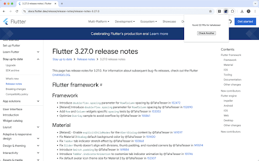 Flutter Supes  from Chrome web store to be run with OffiDocs Chromium online
