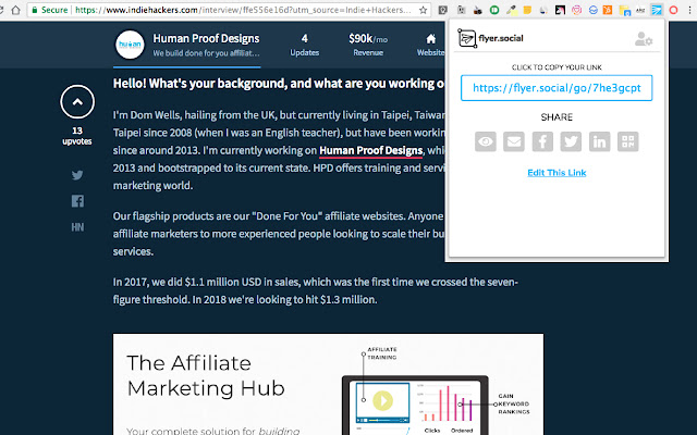 flyer.social  from Chrome web store to be run with OffiDocs Chromium online