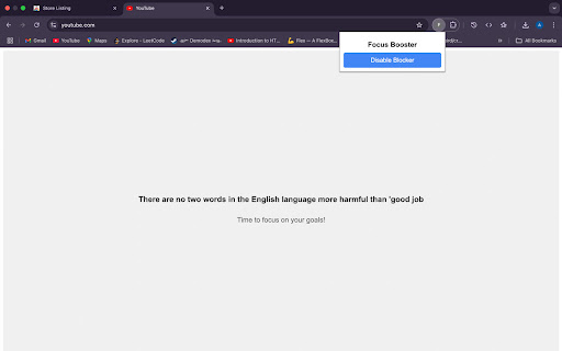 Focus Booster  from Chrome web store to be run with OffiDocs Chromium online
