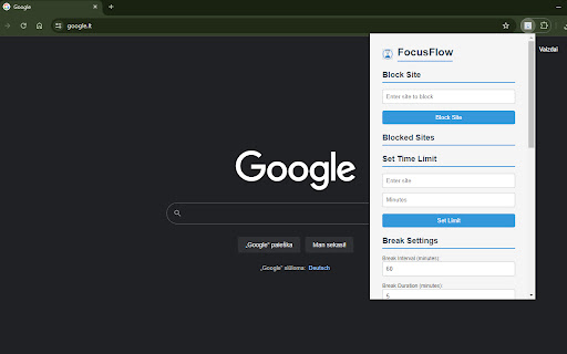 FocusFlow  from Chrome web store to be run with OffiDocs Chromium online