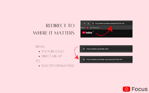 Focus for YouTube™  from Chrome web store to be run with OffiDocs Chromium online