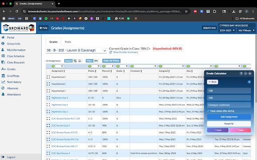 Focus Grade Calculator  from Chrome web store to be run with OffiDocs Chromium online