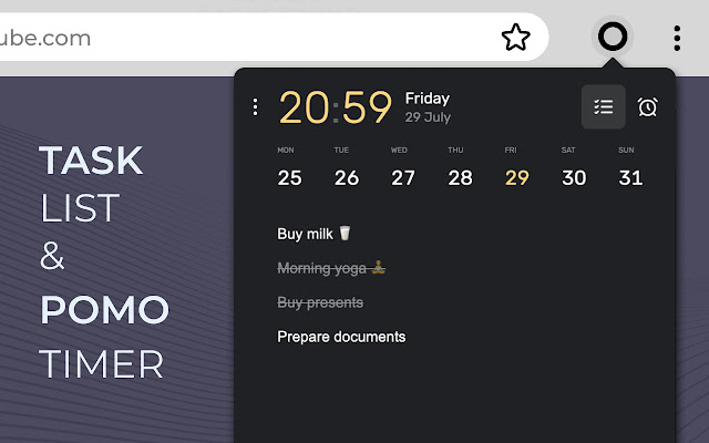 Focuso: To do list  Pomodoro timer  from Chrome web store to be run with OffiDocs Chromium online