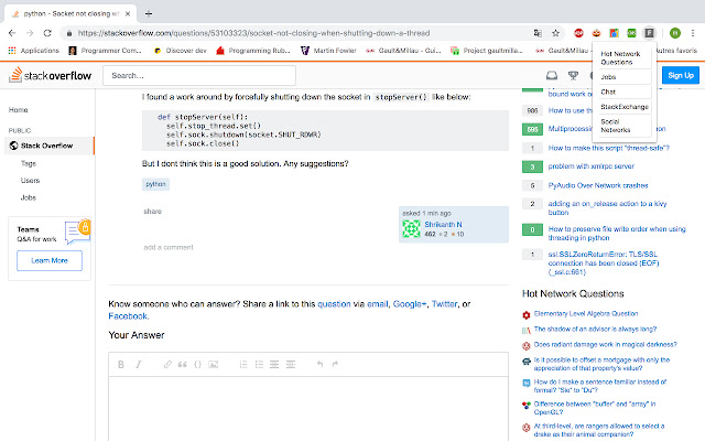 Focus Overflow  from Chrome web store to be run with OffiDocs Chromium online