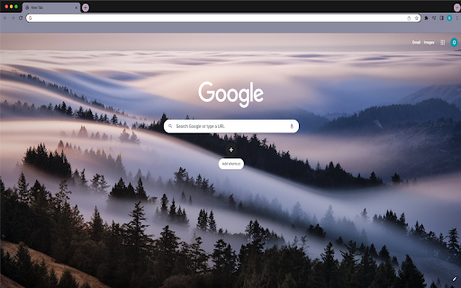 Foggy Forest Hills Theme  from Chrome web store to be run with OffiDocs Chromium online