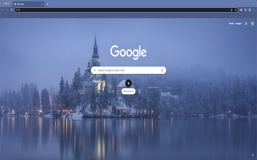Foggy Winter Lake Theme  from Chrome web store to be run with OffiDocs Chromium online